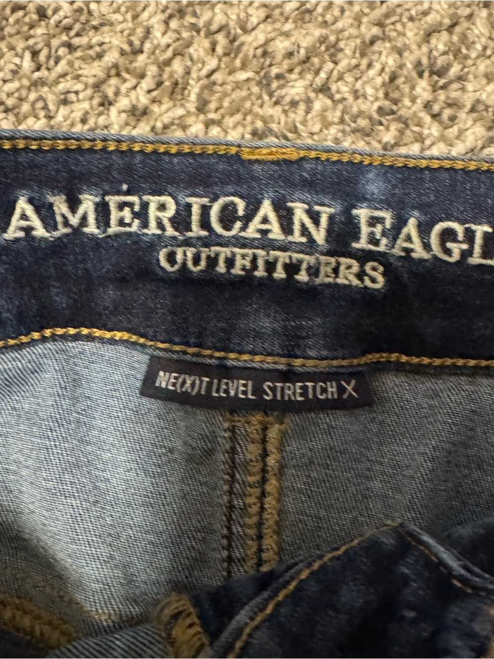 American Eagle Blue Denim Mini Skirt - Picture 2 of 6